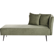 Beliani RIOM - Chaise longue-Groen-Polyester