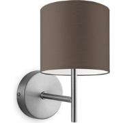 Wandlamp mati bling Ø 16 cm - taupe