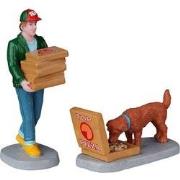 Top Pizza Delivery Set Of 2 Kerst