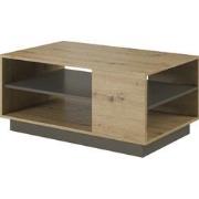 Meubella Salontafel Ashley - Eiken - Grijs - 100 cm