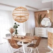 Fine Asianliving Bamboe Hanglamp Naturel Handgemaakt - Bailey