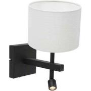 Steinhauer wandlamp Stang - zwart - metaal - 8204ZW