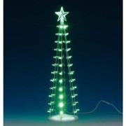 Lighted silhouette tree (green) b/o (4.5v)