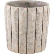 PTMD Bloempot Imani - 40x40x40 cm - Cement - Taupe