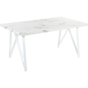 Beliani GRIEGER - Eettafel-Wit-MDF