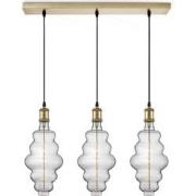 Home sweet home hanglamp Vintage brons 3L Beam Cloud - helder