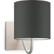 Moderne wandlamp Bling - antraciet - wandlamp Beach inclusief lampenka...