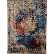 Tapijtenloods Picasso Heriz Vintage Vloerkleed Multi / Blauw Laagpolig...