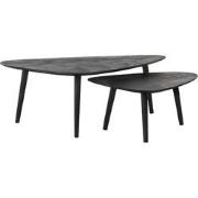 Salontafel Set Rock 110x64x39 cm