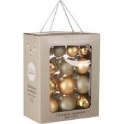 House of Seasons Kerstballen Set - 26 Stuks - Ø7 cm - Glas - Goud