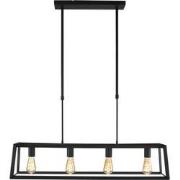 Mexlite hanglamp Buckley - zwart - metaal - 1705ZW