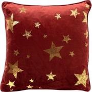 Geen merk STARS - Kussenhoes 45x45 cm - velvet met gouden sterren - Bi...