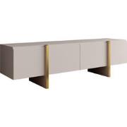 Meubella TV-Meubel Kelton - Beige - Goud - 180 cm