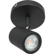 Moderne Opbouwspot Nova LED Zwart