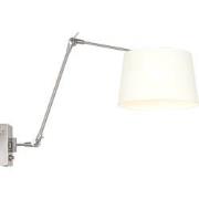 Moderne Wandlamp Luxora Staal