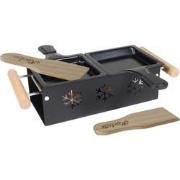 Raclette Duo Set op Waxinelicht - Inclusief Pannetjes, Houten Spatels ...