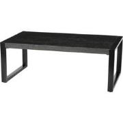 Livingfurn - Salontafel Norris - 110x60x45 cm - Mangohout / Gecoat Sta...