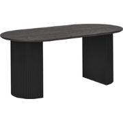 Beliani SAVORY - Eettafel-Zwart-MDF