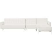 Beliani ABERDEEN - Modulaire Sofa-Wit-Kunstleer