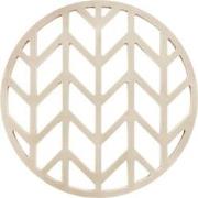 Krumble Siliconen pannenonderzetter rond met pijlen patroon - Beige