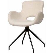 Tower living Campo swivel armchair - fabric Teddy MJ8-1 White