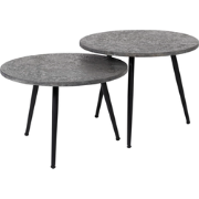 AnLi Style Salontafel Ø55 set/2 metallic ronde buis