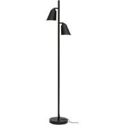 Vloerlamp Bremen - Zwart - 45x25x162cm - 2L