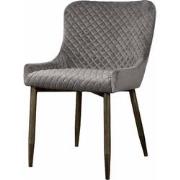 SIDD Oledo sidechair - fabric Bluvel 14 grey