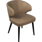 PTMD Fiori Taupe Terra Leather Dining Chair