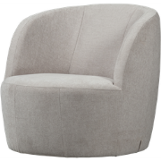 vtwonen Turn Draaifauteuil - Velvet - Naturel - 78x82x87