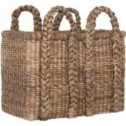 MUST Living Basket Colony reqtangular HIGH,57x61x35 cm, waterhyacinth