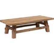 MUST Living Coffee table Tuscany rectangular,35x120x60 cm, rustic recy...