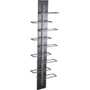 PTMD Brendan Brown Steel Wall Wine Rack Layers L