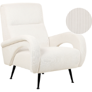 Beliani SVALOV - Fauteuil-Beige-Corduroy