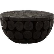 MUST Living Coffee table Cone low,31xØ62 cm, teakbranch black with nat...