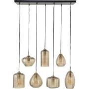 AnLi Style Hanglamp 4+3 stripe glass horizontal