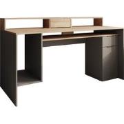 Meubella Bureau Ryan - Grijs - Eiken - 160 cm