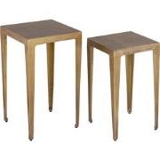 PTMD Rivva Brass Casted Alu Square Side Table Sv2 Low