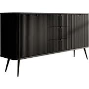 Meubella Dressoir Zakari - Zwart - 168 cm