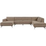 Tower living Leeds Chaise Lounge L + 2,5 seater no arm - Ottoman R Mos...