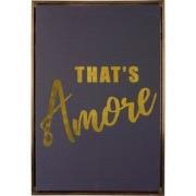 Wanddecoratie That'S Amore Medium - Zwart - 60x3.2x40cm