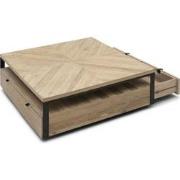 Milan Coffee Table Parquet 90x90