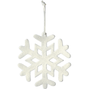 Witte leren sneeuwvlok kerst hangdecoratie H13