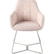 Noto Petal Pink Eetkamerstoel - Beehive Steel