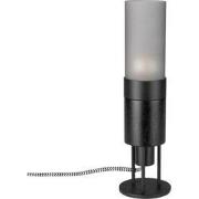 Dutchbone Momo Bureaulamp/ Tafellamp Charcoal Zwart