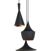 Beliani CARSON - Hanglamp-Zwart-Aluminium