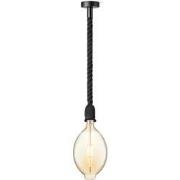 Home sweet home hanglamp Leonardo zwart Oval - amber