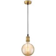 Home sweet home hanglamp Vintage Globe g180 - Brons - amber