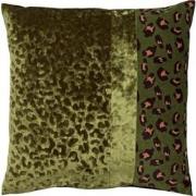 Dutch Decor BAILEY - Sierkussen 45x45 cm - velvet - panterprint - Chiv...