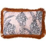 Dutch Decor MOTI - Sierkussen met bloemenpatroon 30x50 cm Pumice Stone...